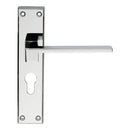 Serozzetta - Serozzetta Equi Lever on Euro Lock Backplate - Polished Chrome - SZM371YCP - Choice Handles