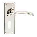 Serozzetta - Serozzetta Trenta Lever on Euro Lock Backplate - Polished Nickel - SZR031YPN - Choice Handles