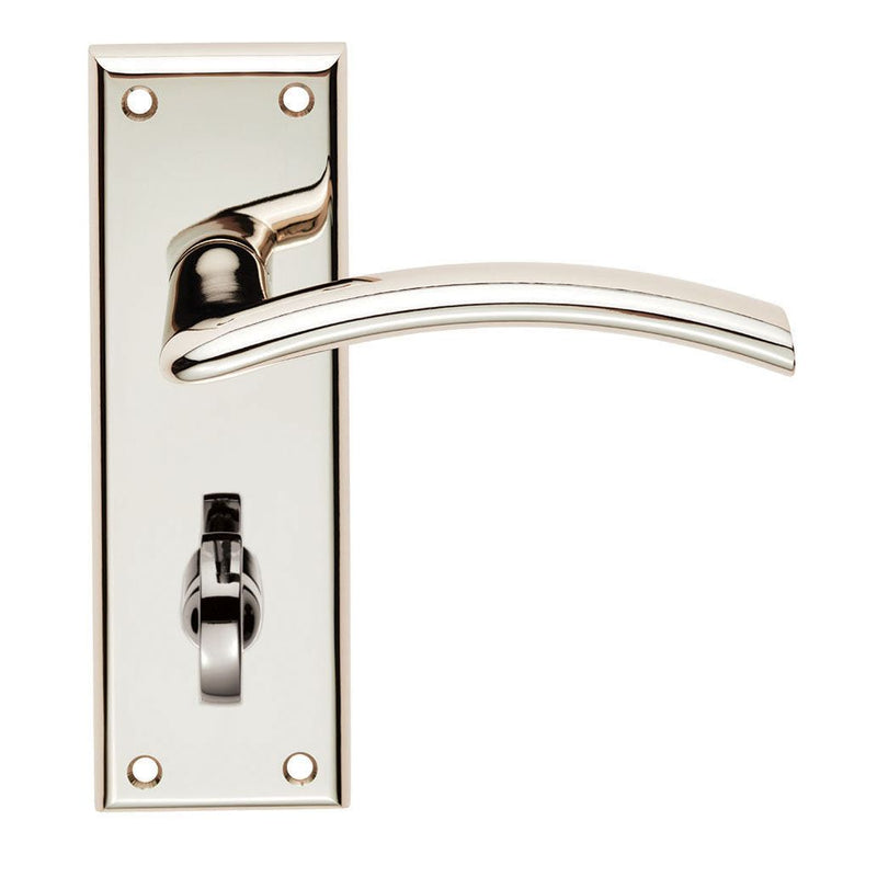 Serozzetta - Serozzetta Trenta Lever on Bathroom Backplate - Polished Nickel - SZR033PN - Choice Handles