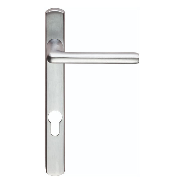 Serozzetta - Rosa Lever on Narrow Plate 92mm c/c  - Satin Chrome SZS01NP92SC - Choice Handles