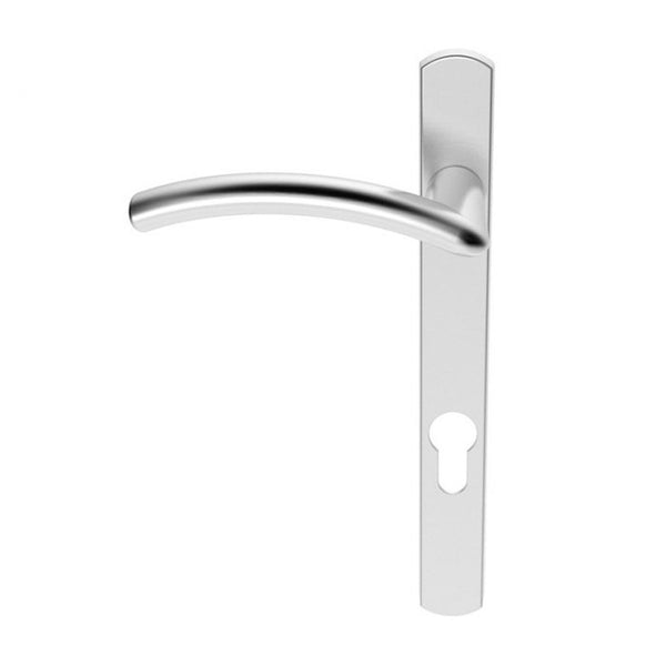 Serozzetta - Verde Lever on Narrow Plate (L/H) 92mm c/c - Satin Chrome SZS03NP92SCLH - Choice Handles