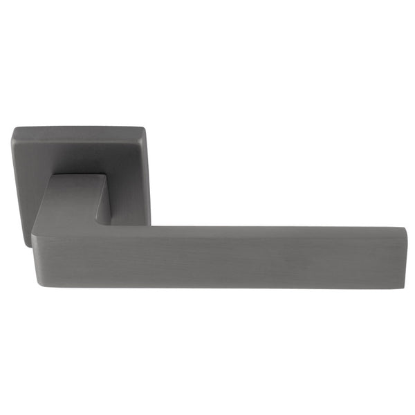 Manital Techna Lever On Square Rose - Anthracite - TC5ANT