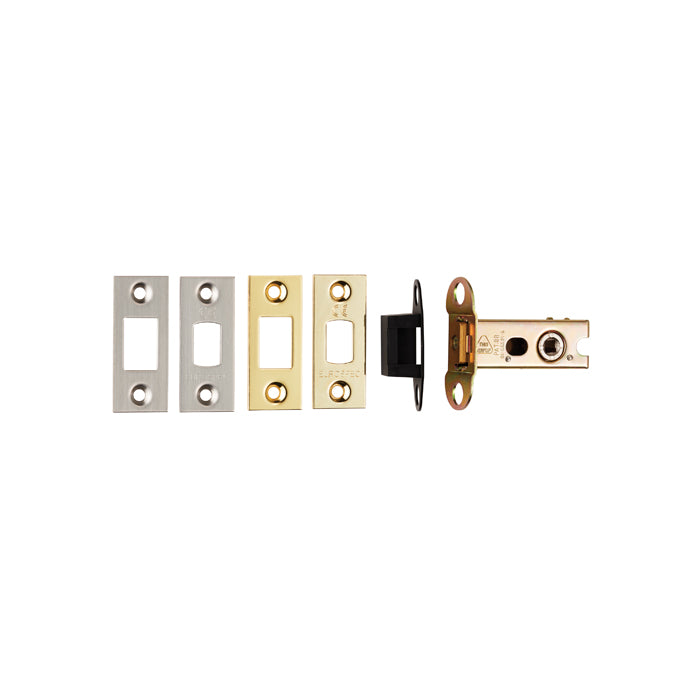 Eurospec - Tubular Dead Bolt 64mm - Electro Brassed/Satin Stainless Steel - TLD5025EB/SSS