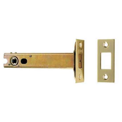 Eurospec - Tubular Dead Bolt 102mm - Electro Brassed/Satin Stainless Steel - TLD5040EB/SSS