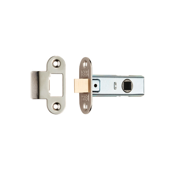 Eurospec - Contract Standard Tubular Latch Radius  64mm - Nickel Plate - TLE8025NP/R