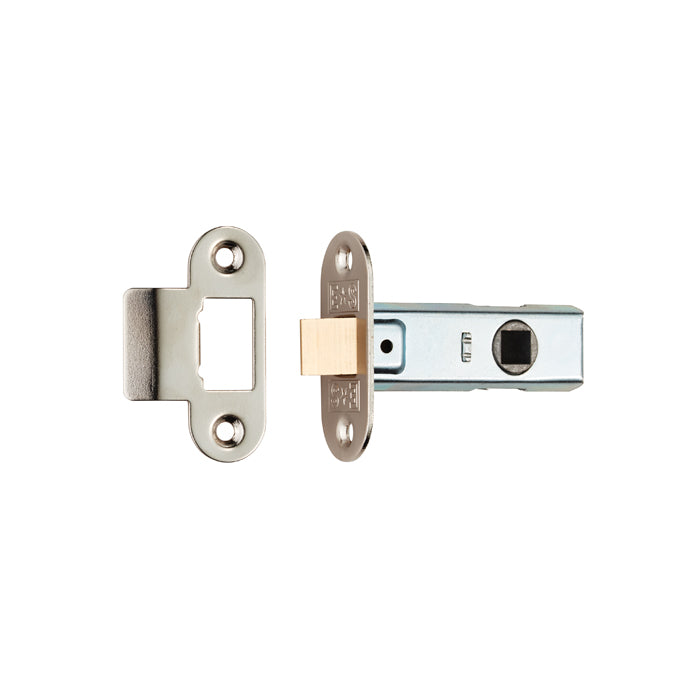Eurospec - Contract Standard Tubular Latch Radius  64mm - Nickel Plate - TLE8025NP/R