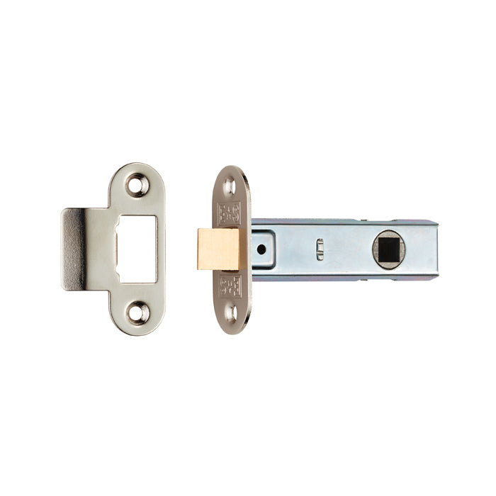Eurospec - Contract Standard Tubular Latch Radius  64mm - Nickel Plate - TLE8025NP/R