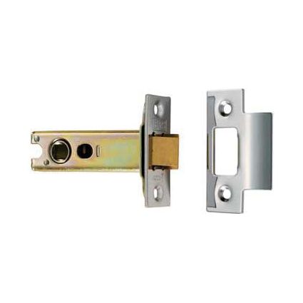 Eurospec - Heavy Sprung Tubular Latch 127mm - Electro Brassed/Satin Stainless Steel - TLS5050EB/SSS