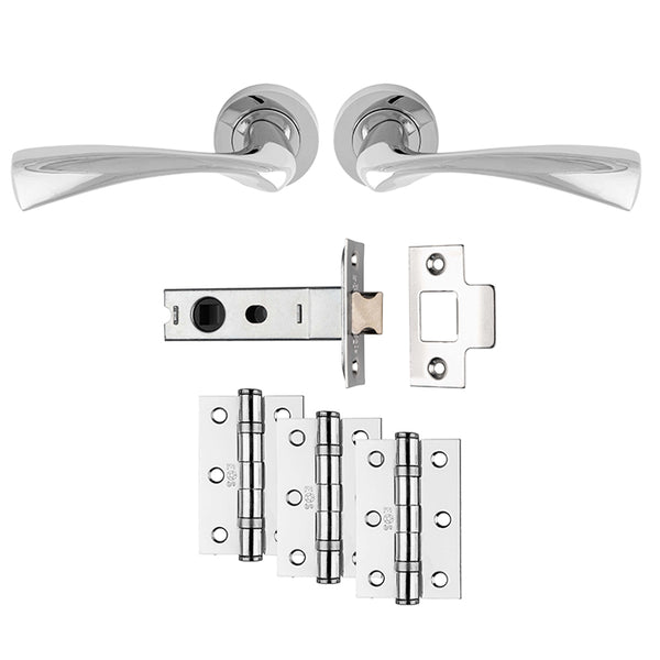 Carlisle Brass - Sintra Latch Pack - Ultimate Door Pack - Polished Chrome - UDP007CP/INTB - Choice Handles