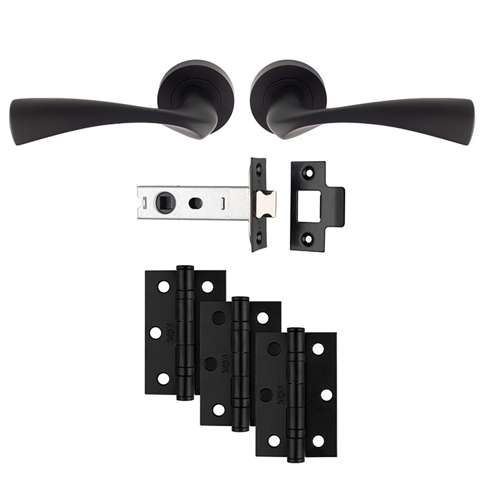 Carlisle Brass - Sintra Latch Pack - Ultimate Door Pack - Matt Black - UDP007MB/INTB - Choice Handles