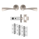 Carlisle Brass - Sintra Latch Pack - Ultimate Door Pack - Satin Nickel - UDP007SN/INTB - Choice Handles