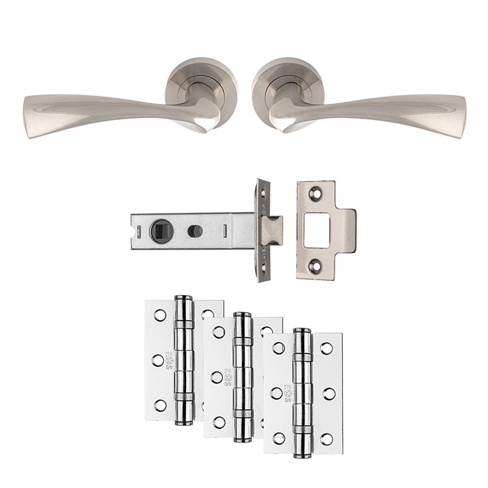 Carlisle Brass - Sintra Latch Pack - Ultimate Door Pack - Satin Nickel - UDP007SN/INTB - Choice Handles
