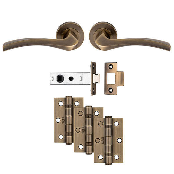 Carlisle Brass - Sines Latch Pack - Ultimate Door Pack - Antique Brass - UDP008AB/INTB - Choice Handles