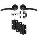 Carlisle Brass - Sines Latch Pack - Ultimate Door Pack - Matt Black - UDP008MB/INTB - Choice Handles