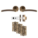 Carlisle Brass - Tavira Latch Pack - Ultimate Door Pack - Antique Brass - UDP009AB/INTB - Choice Handles
