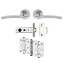 Carlisle Brass - Tavira Latch Pack - Ultimate Door Pack - Polished Chrome - UDP009CP/INTB - Choice Handles