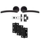 Carlisle Brass - Tavira Latch Pack - Ultimate Door Pack - Matt Black - UDP009MB/INTB - Choice Handles