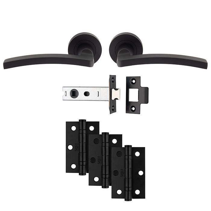 Carlisle Brass - Tavira Latch Pack - Ultimate Door Pack - Matt Black - UDP009MB/INTB - Choice Handles