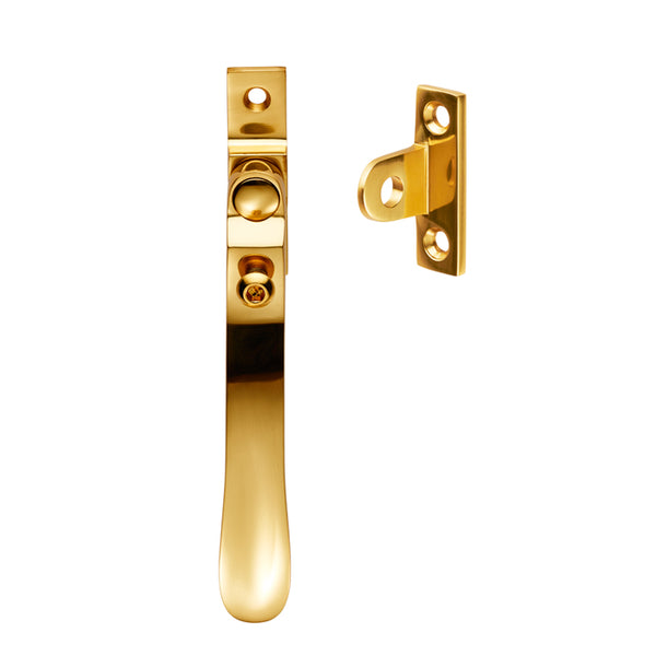 Carlisle Brass - Locking Casement Fastener - Polished Brass - V1006LCK - Choice Handles