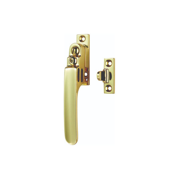 Carlisle Brass - Locking Casement Fastener with Night Vent - Polished Brass - V1007LCK - Choice Handles