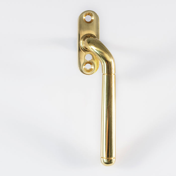 Carlisle Brass - Cranked Locking Espag. Handle Right Hand 110mm - Polished Brass - V1008RH
