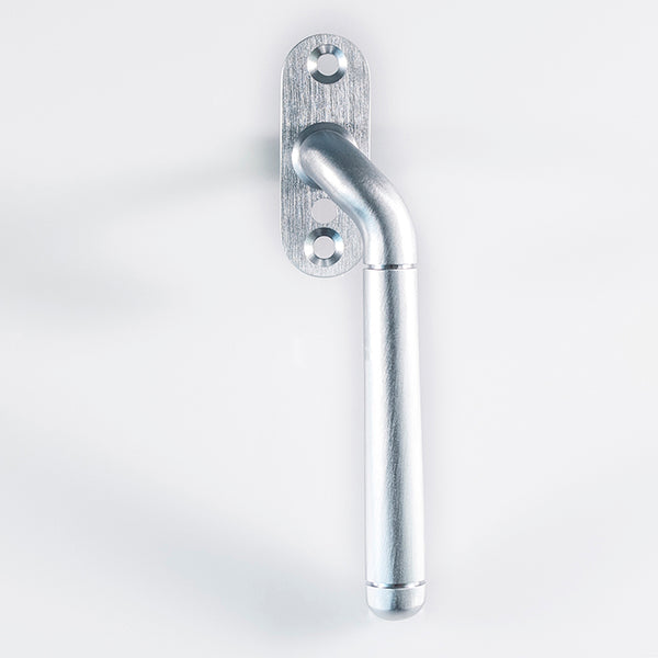 Carlisle Brass - Cranked Locking Espag. Handle Right Hand 110mm - Satin Chrome - V1008RHSC
