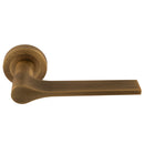 Manital Vela Lever On Round Rose - Antique Brass - VV5AB - Choice Handles