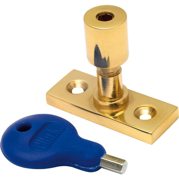 Carlisle Brass - Locking Casement Stay Pin - Polished Brass - WF17 - Choice Handles