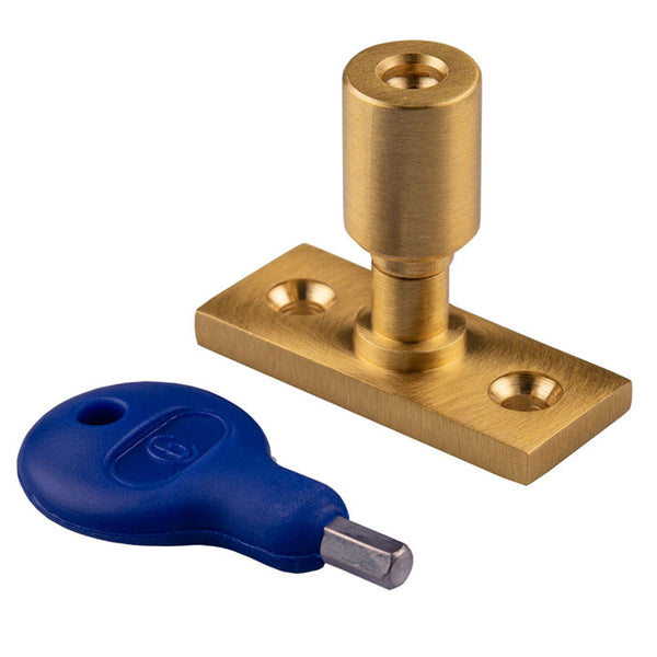 Carlisle Brass - Locking Casement Stay Pin - Satin Brass - WF17SB - Choice Handles