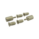 Carlisle Brass - Sash Window Stop (2 X Stops 4 X Ferrules 1 X Key) Satin Nickel - Satin Nickel - WF18SN - Choice Handles