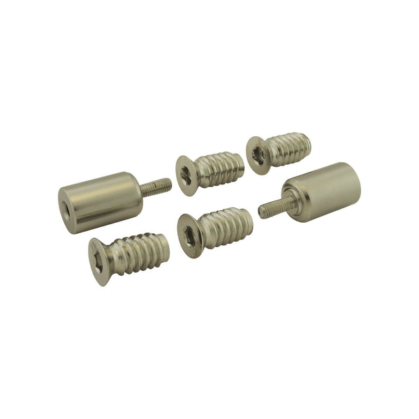 Carlisle Brass - Sash Window Stop (2 X Stops 4 X Ferrules 1 X Key) Satin Nickel - Satin Nickel - WF18SN