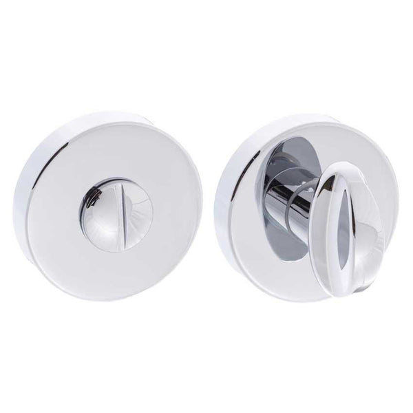 Atlantic Forme WC Turn and Release on Minimal Round Rose - Polished Chrome - FMRWCPC - Choice Handles