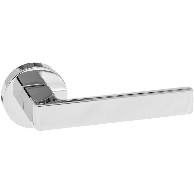Atlantic - Forme Asti Designer Lever on Minimal Round Rose - Polished Chrome - FMR254PC - Choice Handles