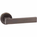 Atlantic Forme Asti Designer Lever on Minimal Round Rose - Urban Bronze - FMR254UB - Choice Handles