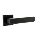 Atlantic - Forme Alila Designer Lever on Minimal Square Rose - Matt Black - FMS293MB - Choice Handles