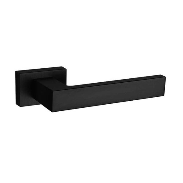 Tupai Rapido RetaLine Rillo Designer Lever on Long Rose - (Without Decorative Plate) - Pearl Black - T2275LMB - Choice Handles