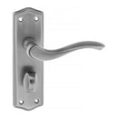 Atlantic Old English Warwick Bathroom WC Lever on Backplate Matt Gun Metal - OE178WCMBN - Choice Handles
