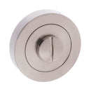 Atlantic Mediterranean WC Turn and Release on Round Rose - Satin Nickel - MWCSN - Choice Handles