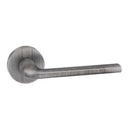 Atlantic - Forme Milly Designer Lever on Minimal Round Rose - Urban Graphite - FMR133UG - Choice Handles