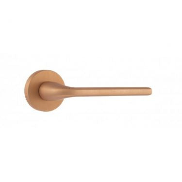 Atlantic - Forme Milly Designer Lever on Minimal Round Rose - Urban Satin Copper  - FMR133USC - Choice Handles