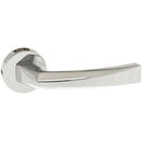 Atlantic - Forme Crystal Designer Lever on Minimal Round Rose - Polished Chrome - FMR268PC - Choice Handles