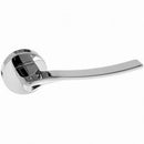 Atlantic - Forme Olimpia Designer Lever on Minimal Round Rose - Polished Chrome - FMR280PC - Choice Handles