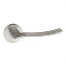 Atlantic - Forme Olimpia Designer Lever on Minimal Round Rose - Satin Chrome - FMR280SC - Choice Handles