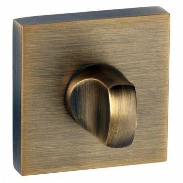 Atlantic Senza Pari WC Turn and Release on Flush Square Rose - Weathered Antique Bronze - SPWCWAB - Choice Handles