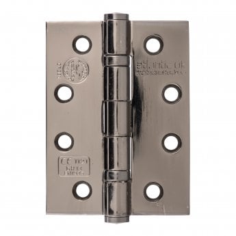 Atlantic Ball Bearing Hinges Grade 13 Fire Rated 4" x 3" x 3mm - Black Nickel - AH1433BN - Pair - Choice Handles