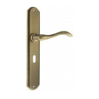 Atlantic Valence Solid Brass Key Lever on 250mm Back plate - Yester Bronze - FBP138KYB - Choice Handles