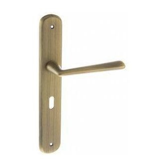 Atlantic Forme Brigette Solid Brass Key Lever on 245mm Back plate - Yester Bronze - FBP193KYB - Choice Handles