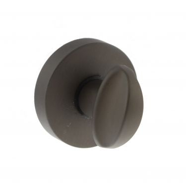Atlantic Forme WC Turn and Release on Minimal Round Rose - Urban Dark Bronze - FMRWCUDB - Choice Handles