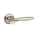 Atlantic - Mediterranean Malta Lever on Round "C" Rose - Satin Nickel - MC25SN - Choice Handles