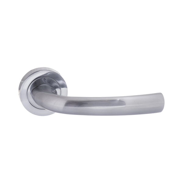 Atlantic -STATUS Nevada Lever on Round Rose - Satin Chrome - S21RSC - Choice Handles